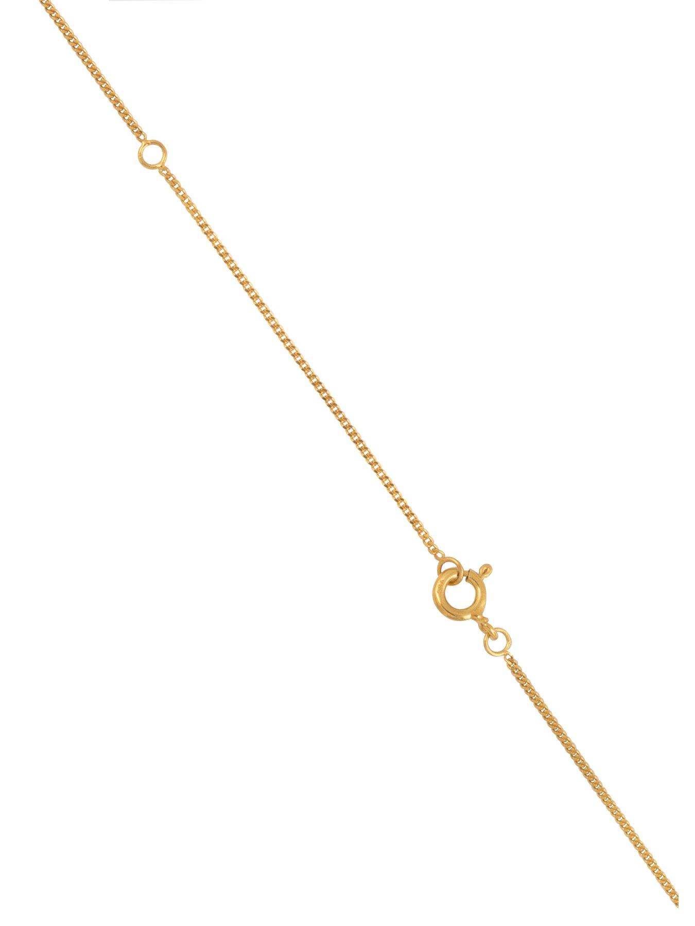  image of the-love-collection-18ct-gold-plated-sterling-silver-hand-engraved-heart-locket-18-adjustable-curb-chain