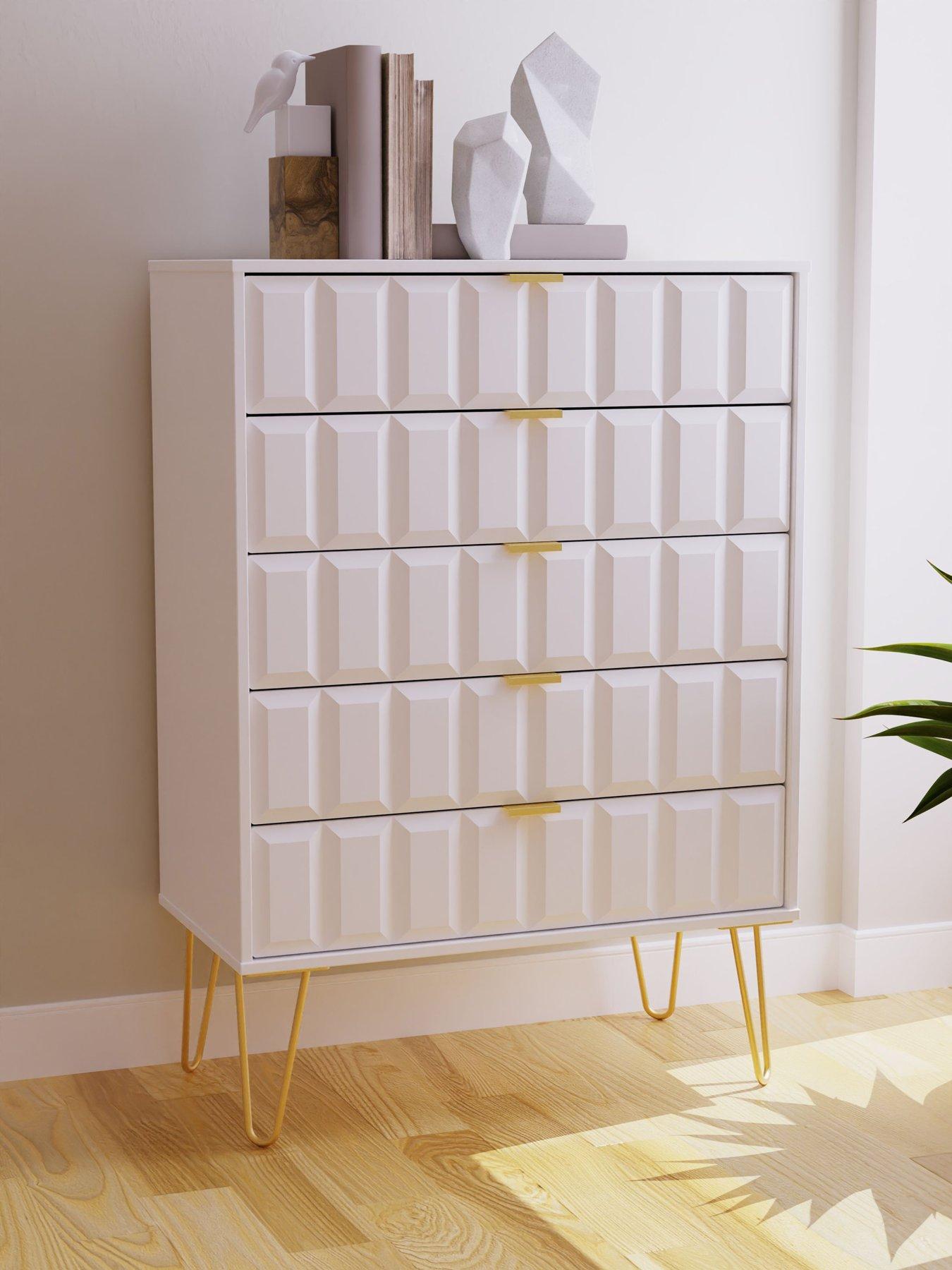 undefined Cube Ready Assembled 5 Drawer Chest - FSC® Certified