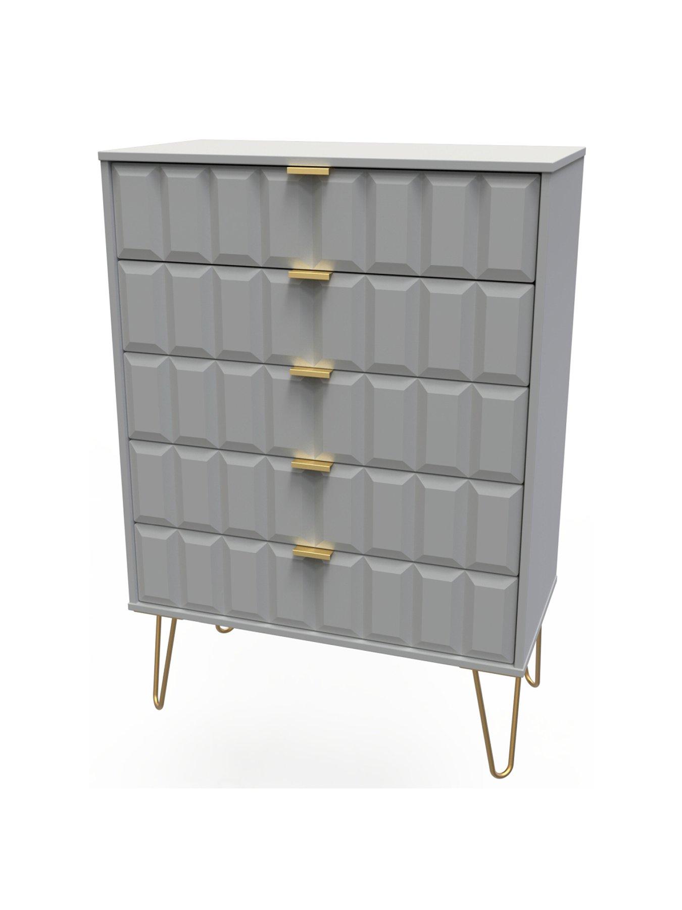  image of swift-cube-ready-assembled-5-drawer-chestnbsp--fscreg-certified
