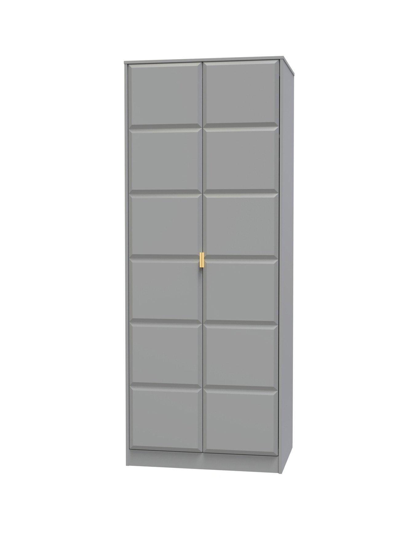  image of swift-cube-ready-assembled-2-door-wardrobenbsp--fscreg-certified