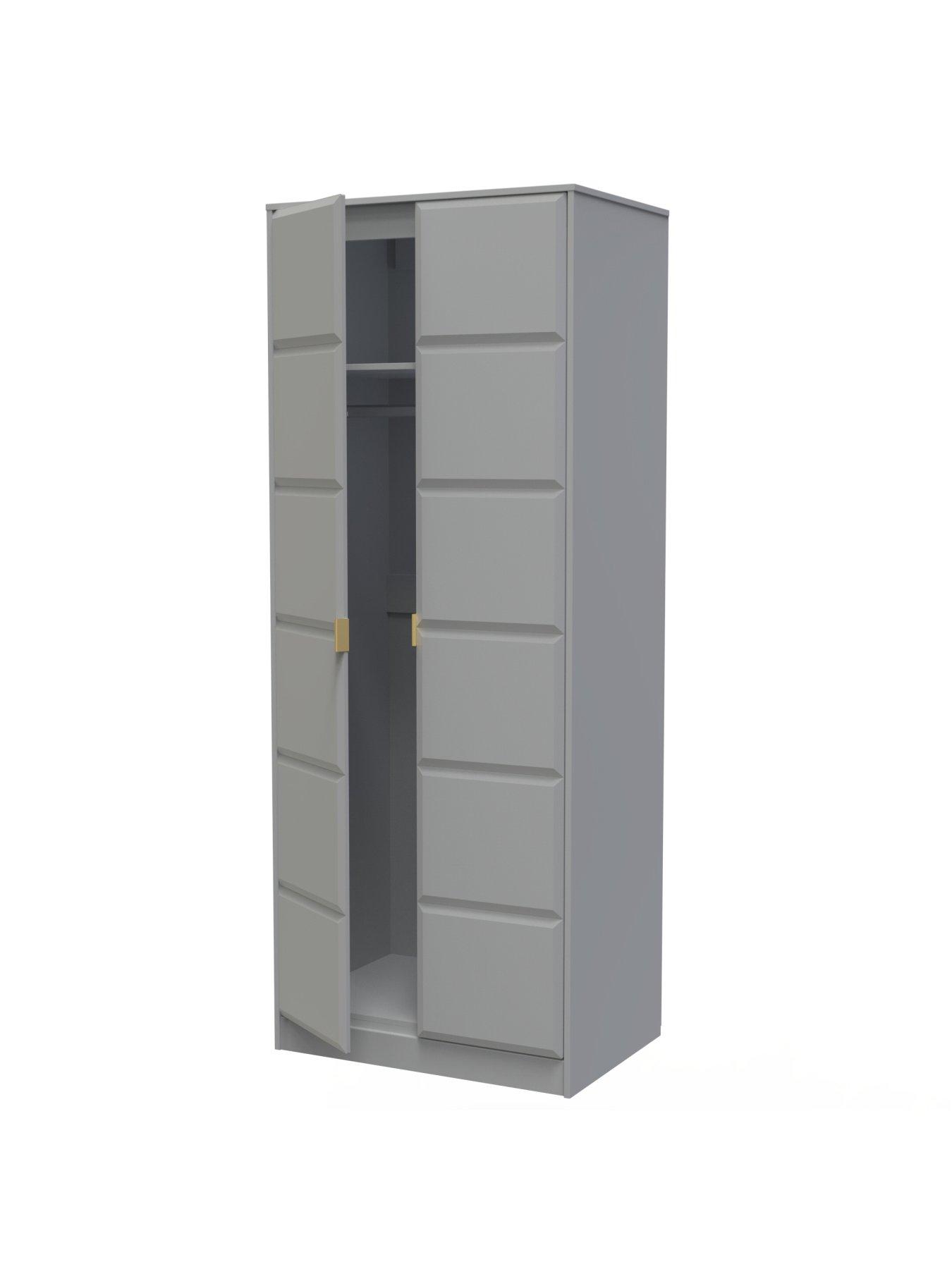  image of swift-cube-ready-assembled-2-door-wardrobenbsp--fscreg-certified