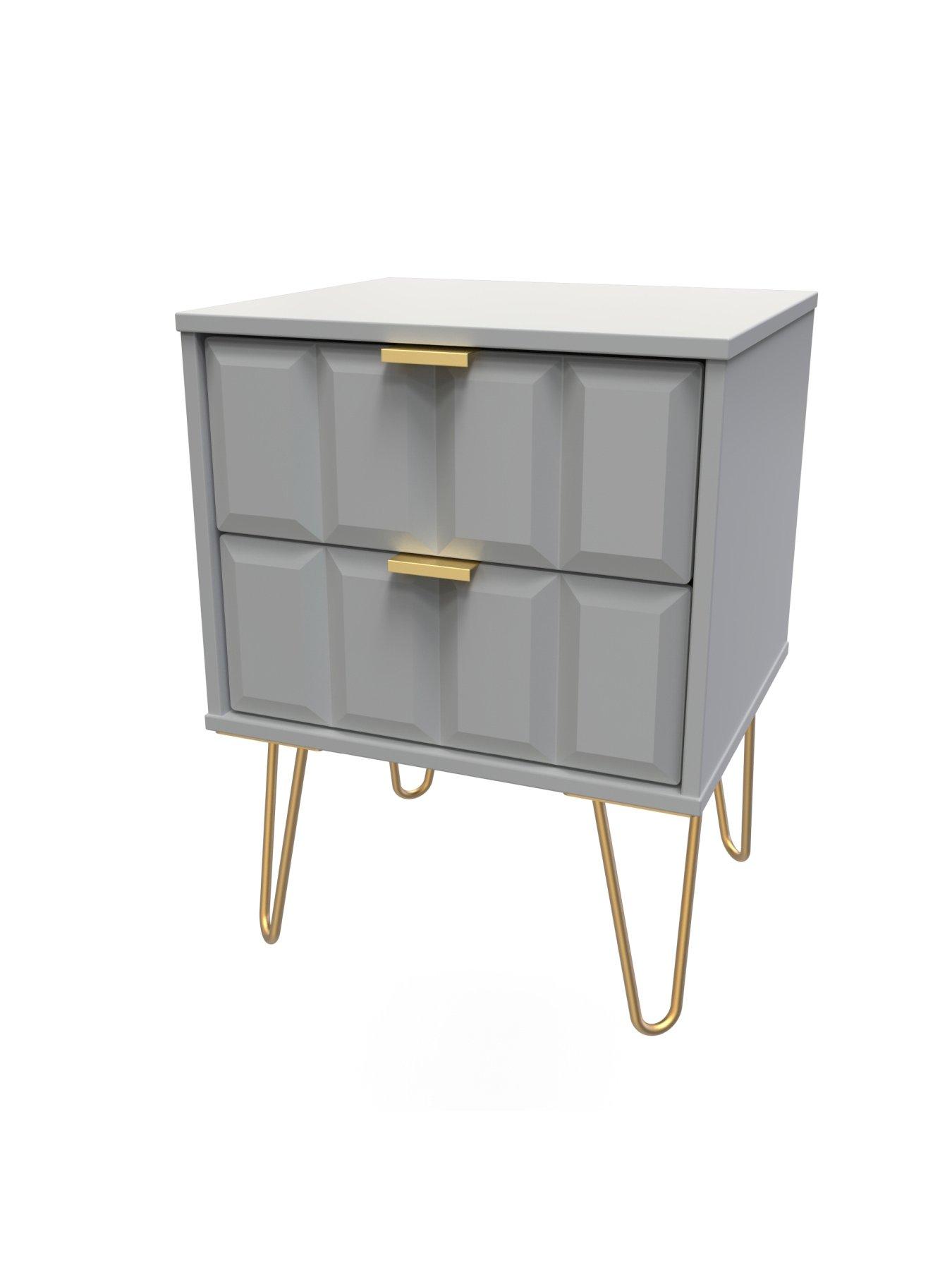 Image 4 of 8 of SWIFT Cube 4&nbsp;Piece Ready Assembled Package - 2 Door Wardrobe,&nbsp;5 Drawer Chest and 2 Bedside Chests&nbsp;- FSC&reg; Certified