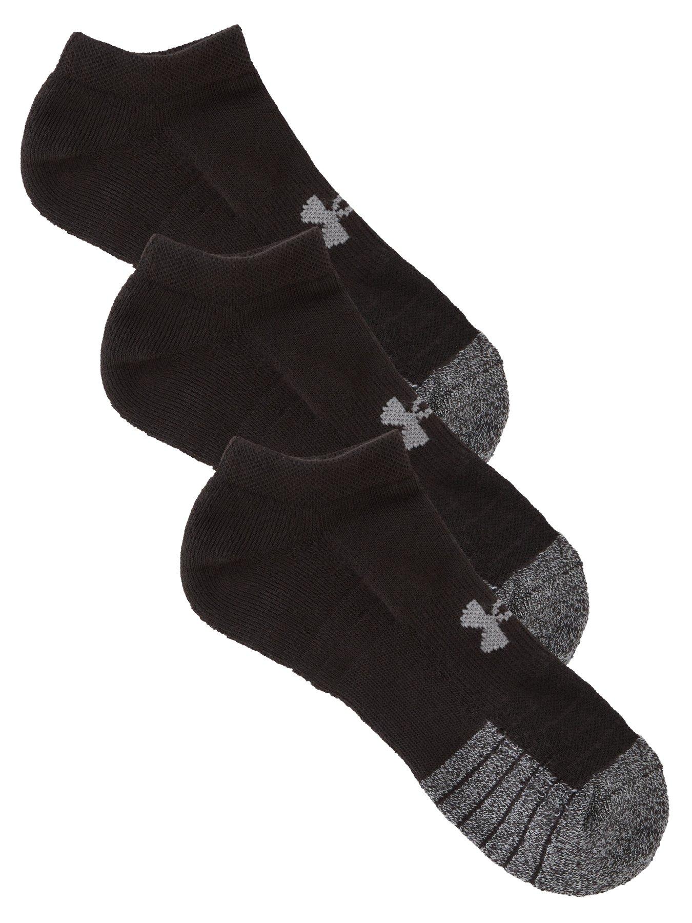 Under Armour calcetines 3 Pack HeatGear Tech No Show en Negro