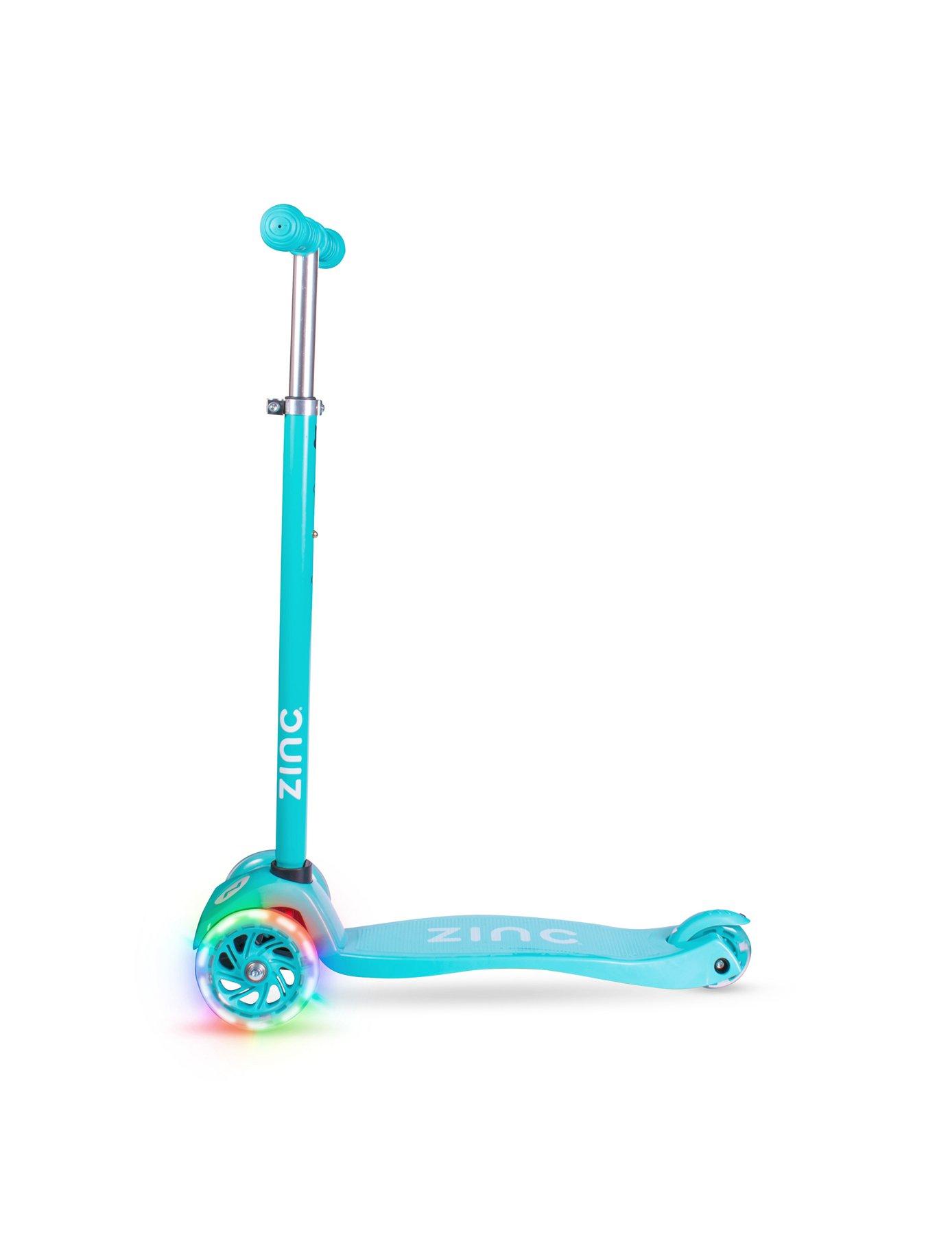 Image 2 of 6 of Zinc Three Wheeled Light Up Star Scooter - Blue