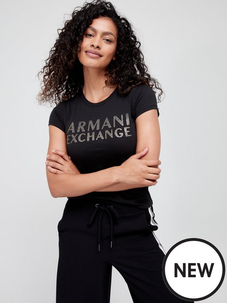 armani-exchange-organic-cotton-logo-tee-black