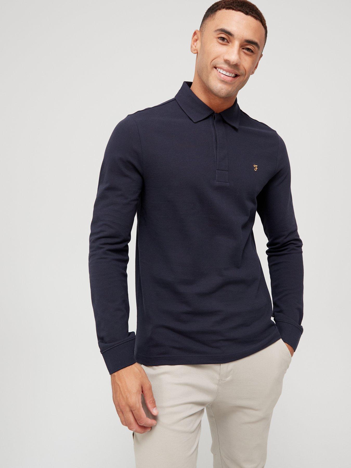 Long sleeve 2024 farah polo