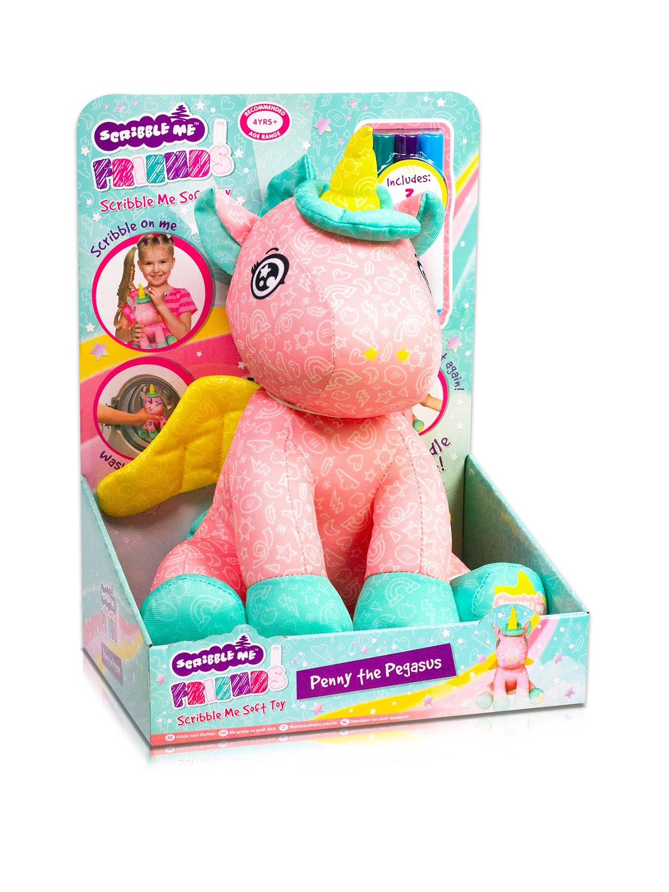 Image 1 of 6 of Scribble Me Unicorn with 3 Washable Pens