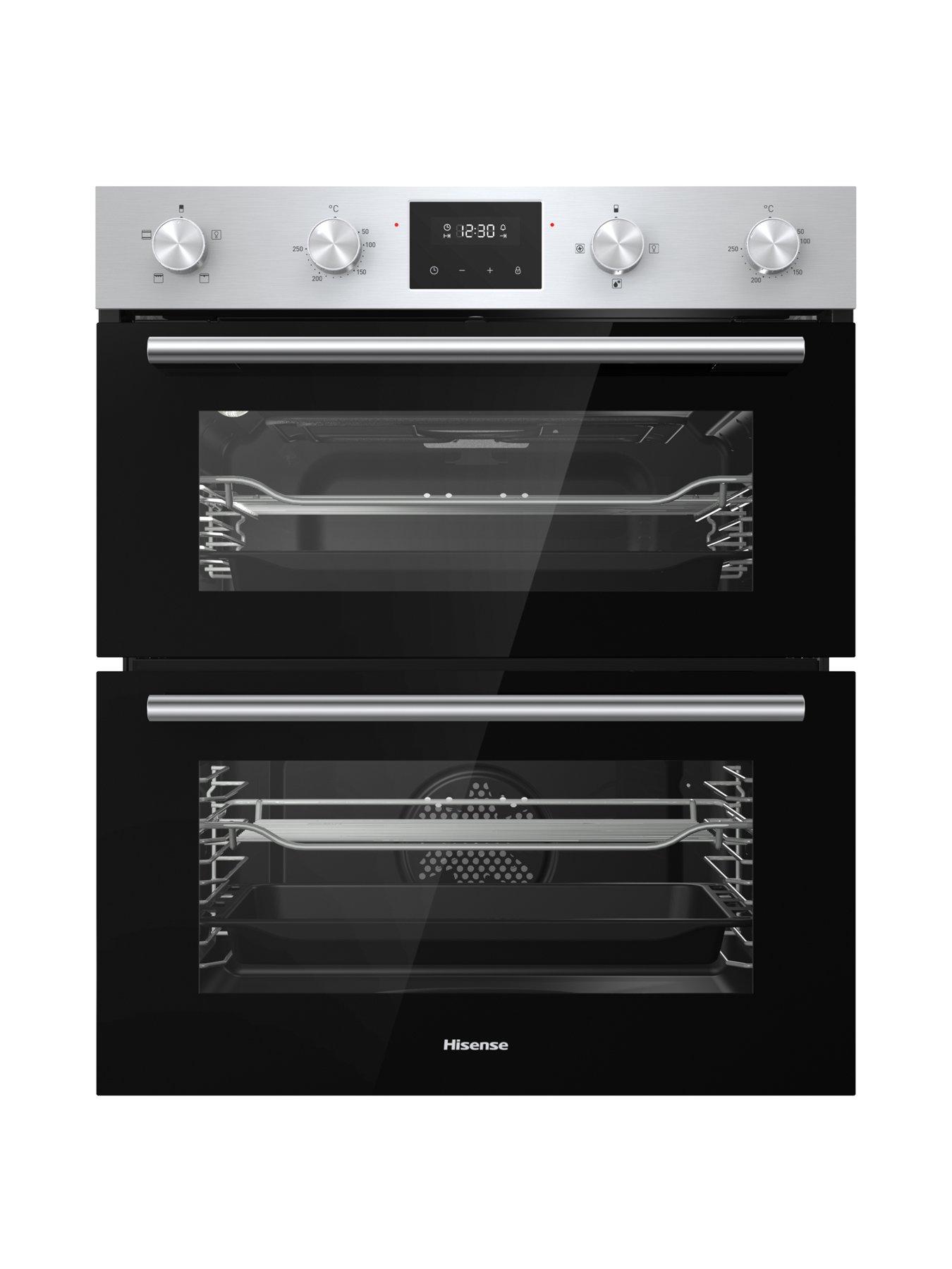 stillFront image of hisense-bid75211xuk-built-under-double-oven-stainless-steel