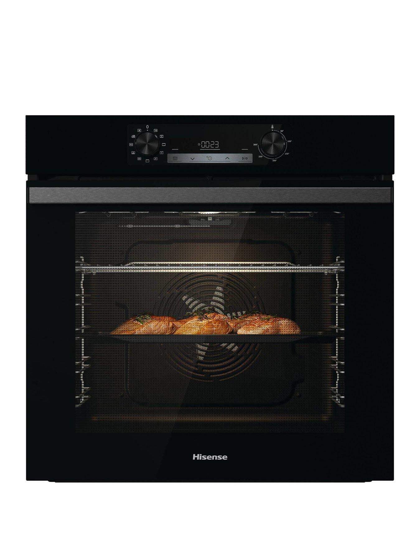 Hisense BI64211PB, 77L Pyrolytic Single Oven - Black
