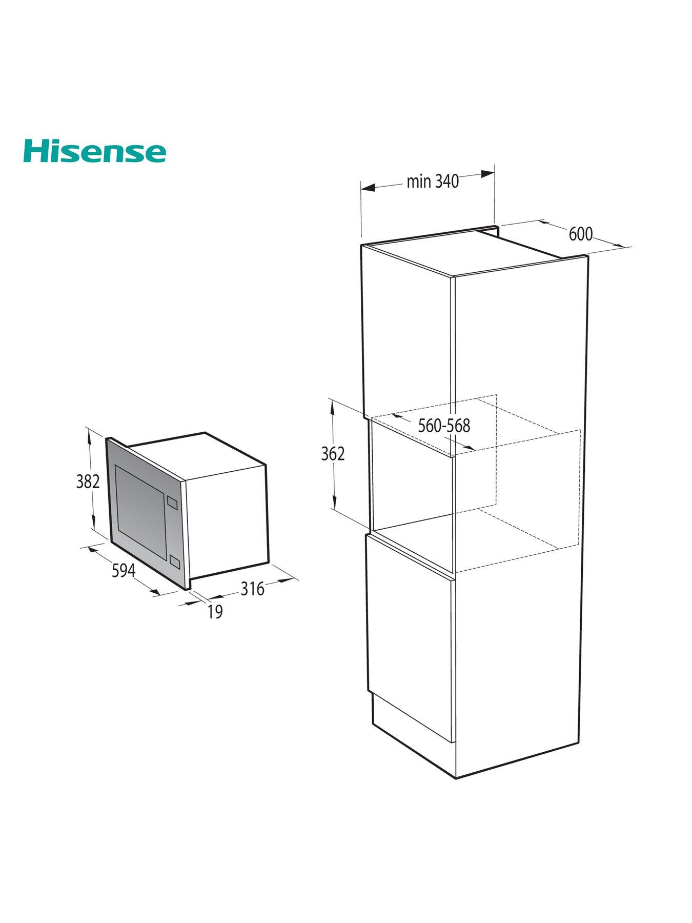  image of hisense-hb20mobx5uk-built-in-microwave-black