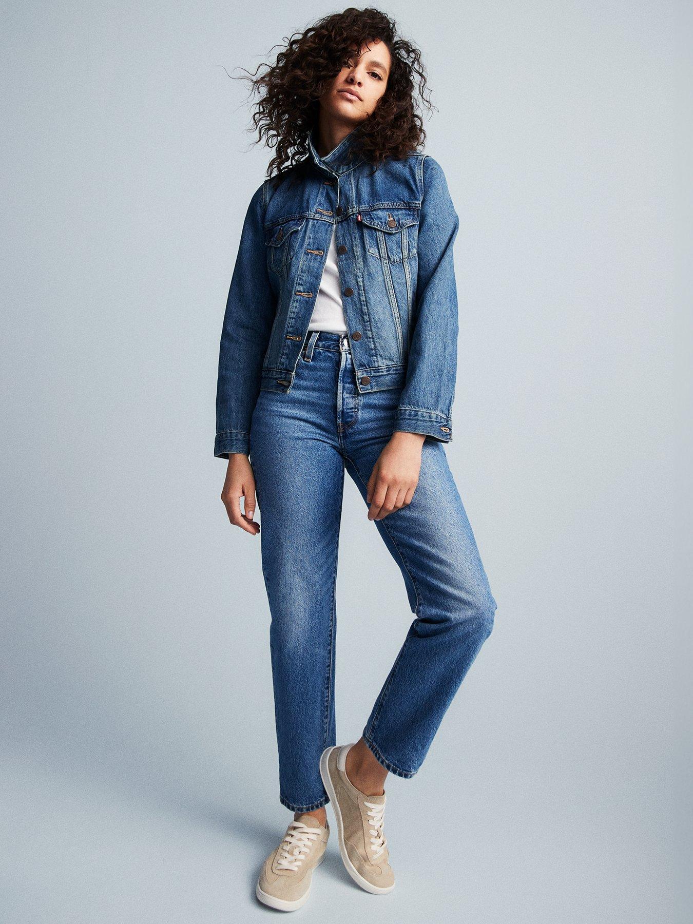 Levi's 501 crop outlet straight leg