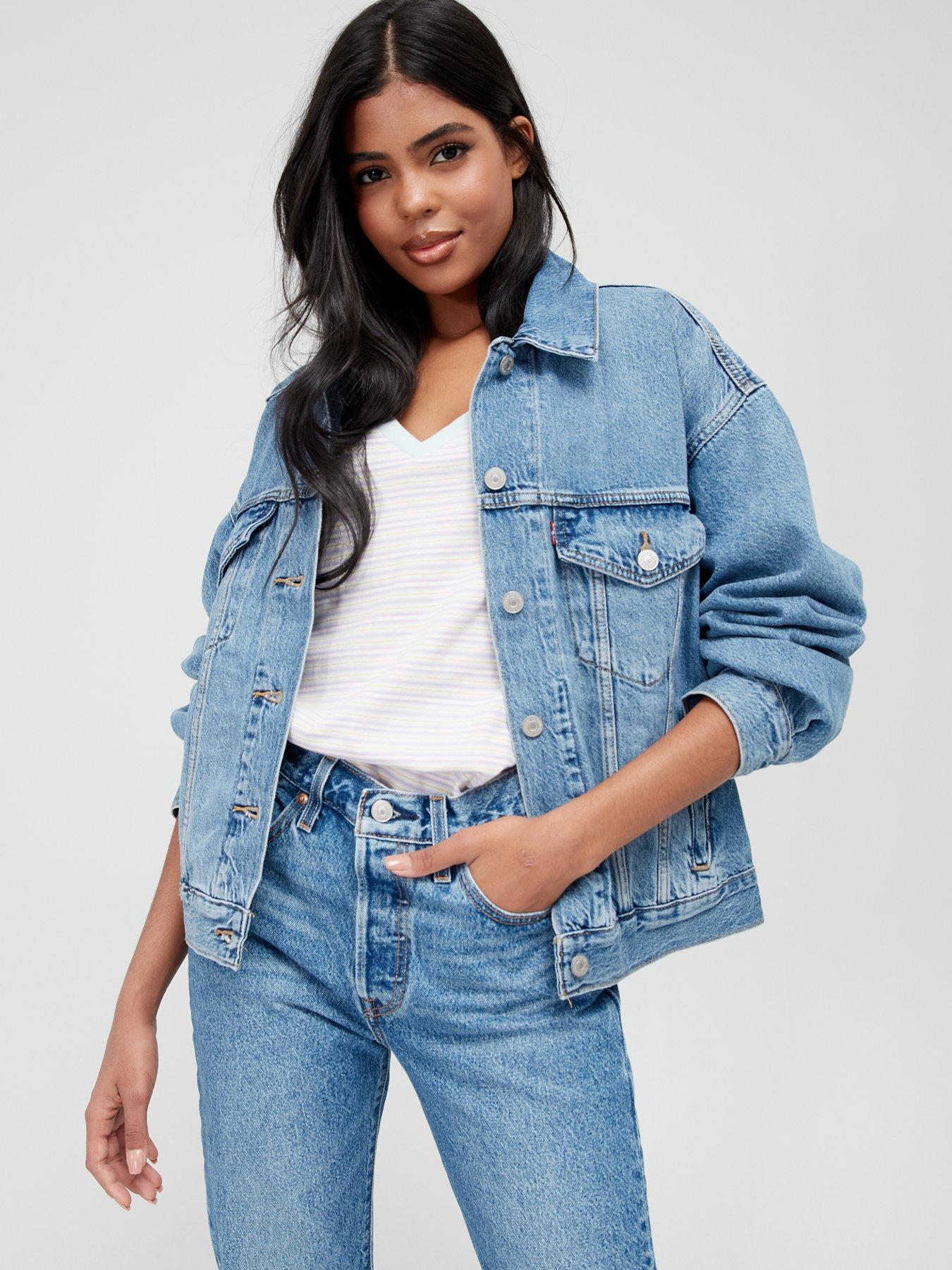 Levi's® 90S TRUCKER - Spijkerjas - soft as butter mid/Blauw denim