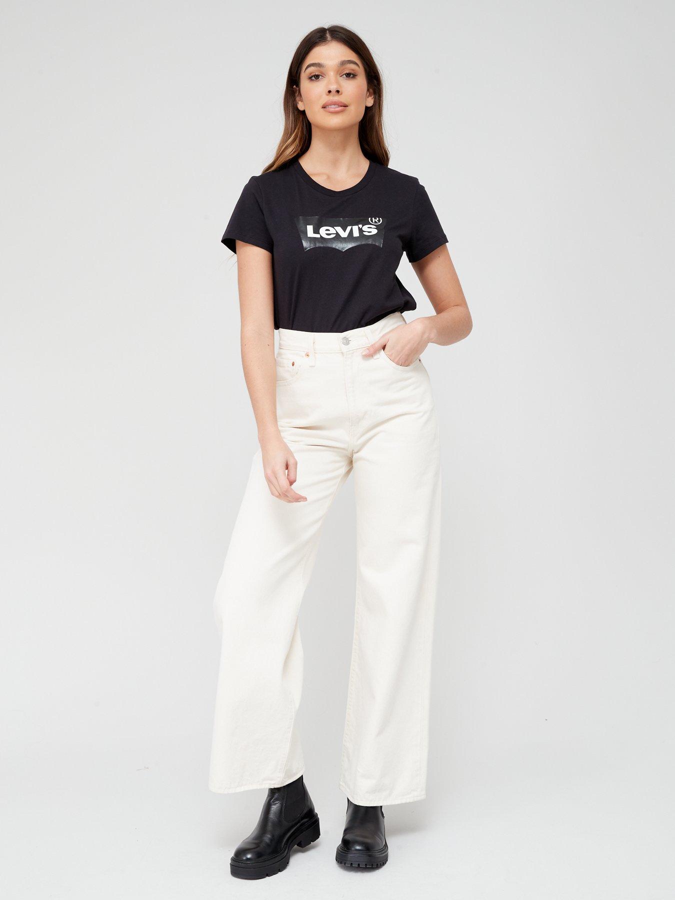  image of levis-the-perfect-tee-black