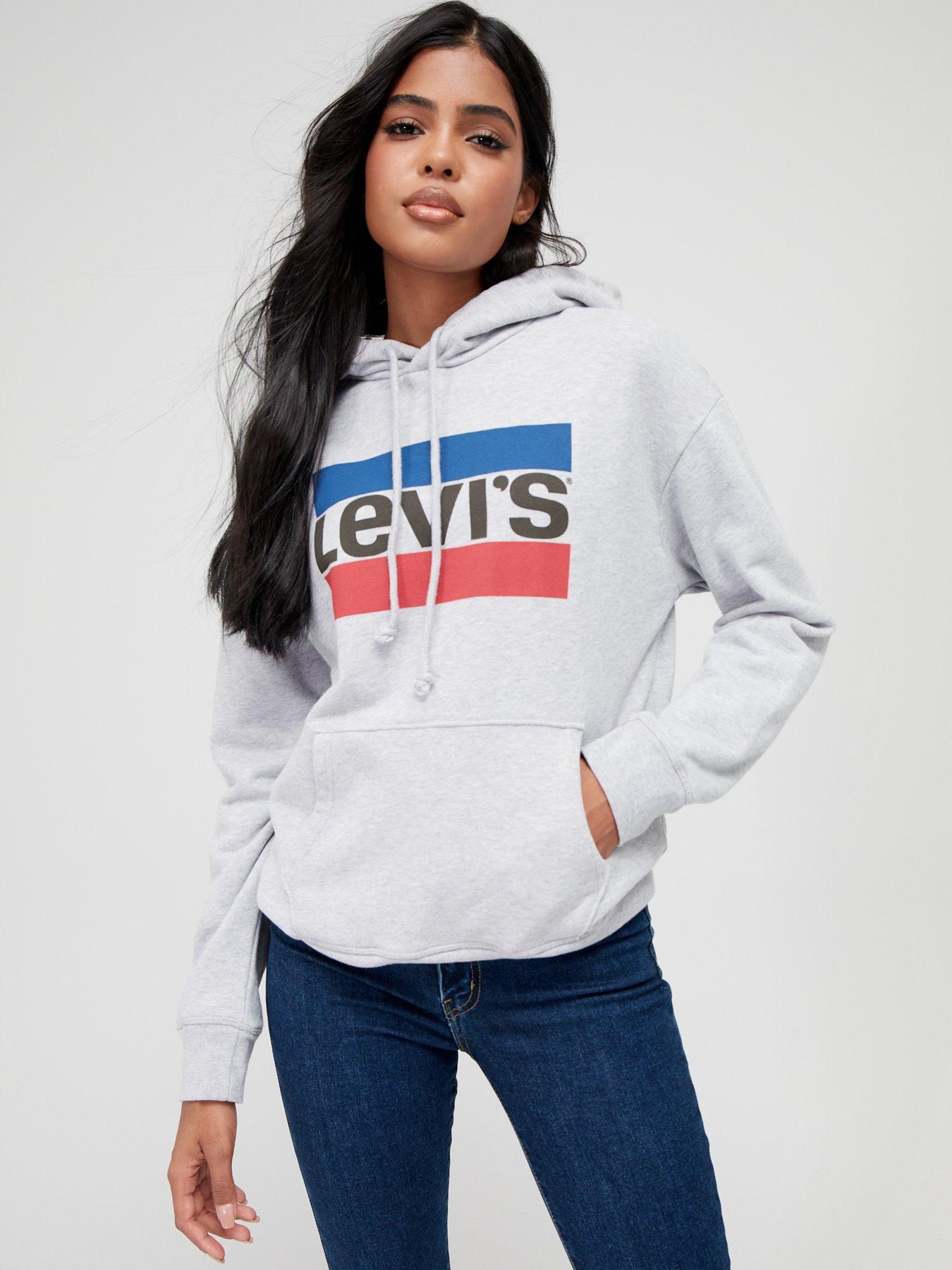 Levi s Graphic Standard Hoodie Grey littlewoods