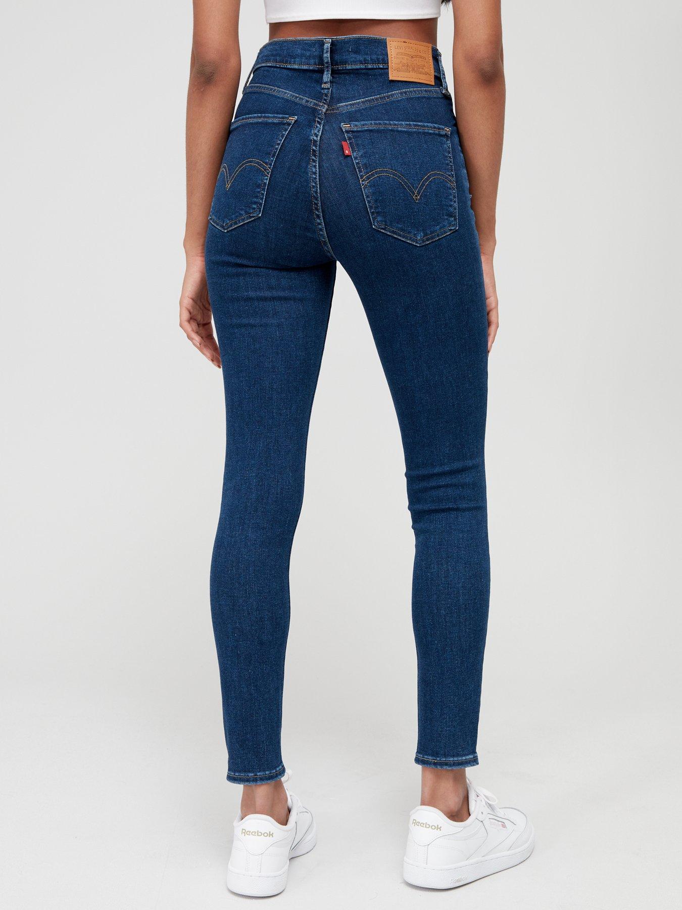 Levi's mile high super shop skinny jeans castaway blue