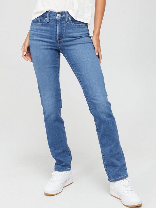 front image of levis-314-shaping-straight-leg-jean-mid-blue