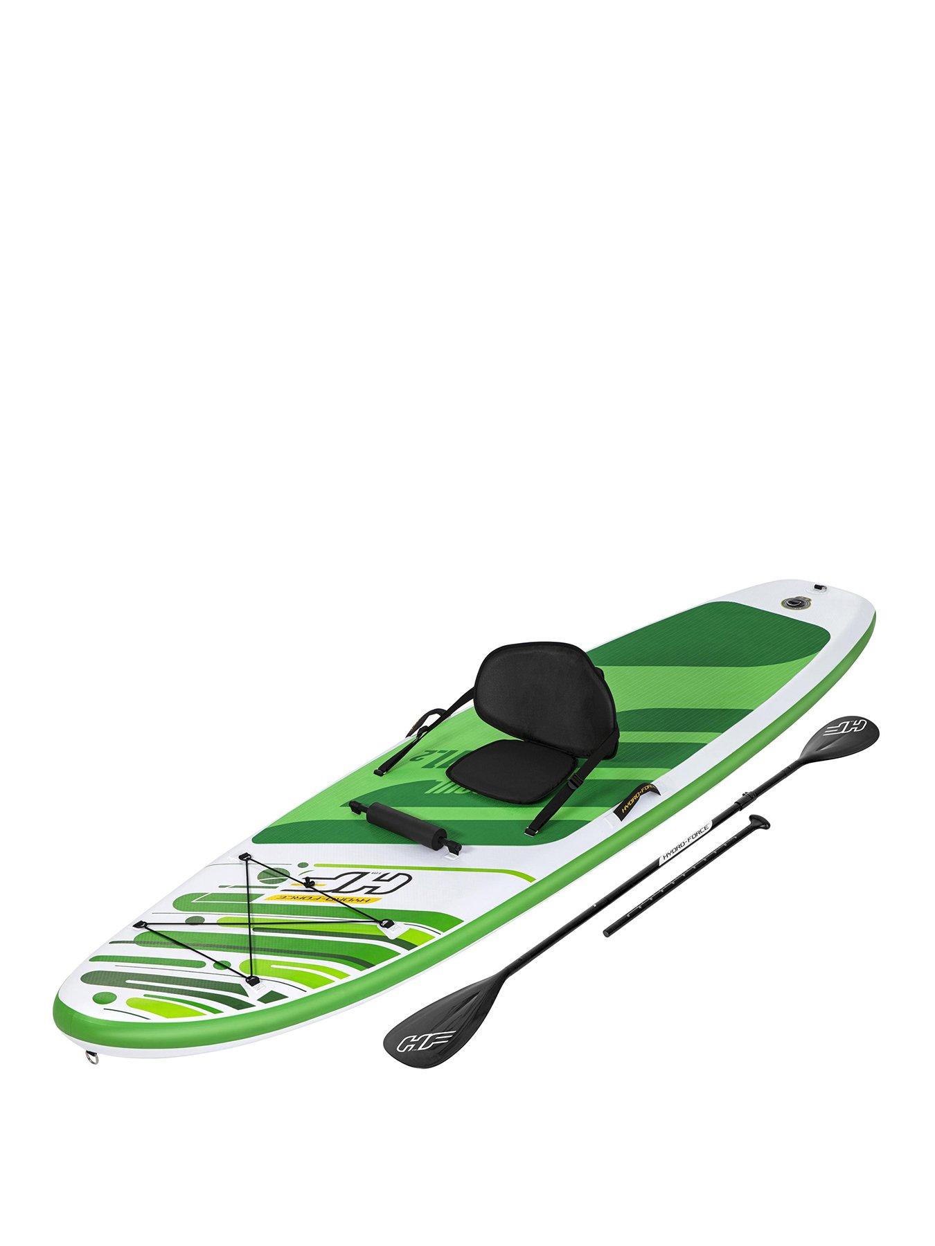 undefined Hydro-Force Freesoul Tech SUP Inflatable Convertible Stand-Up Paddleboard and Kayak Set 11ft 2