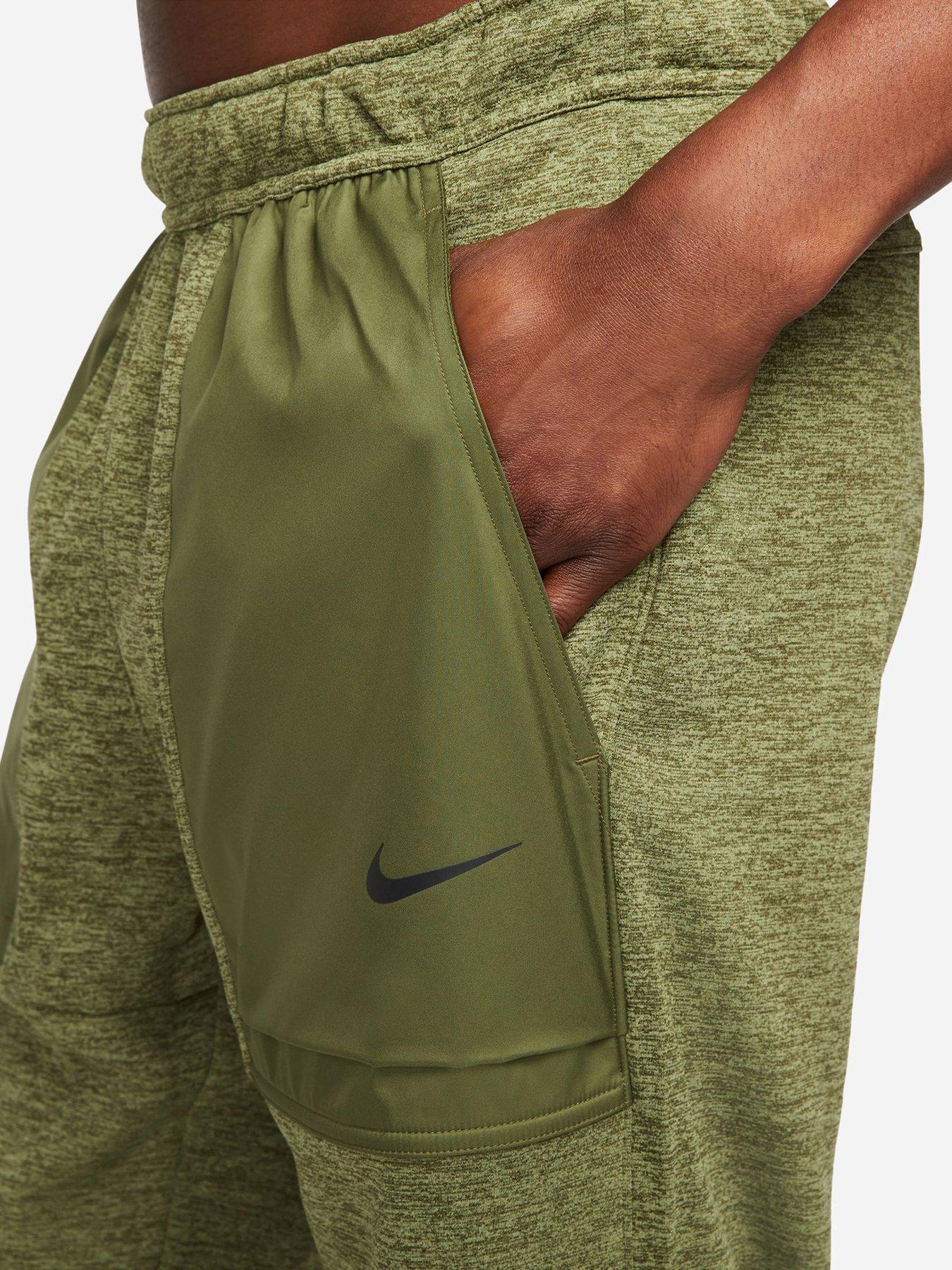  image of nike-train-therma-contrast-taper-pant-greenblack