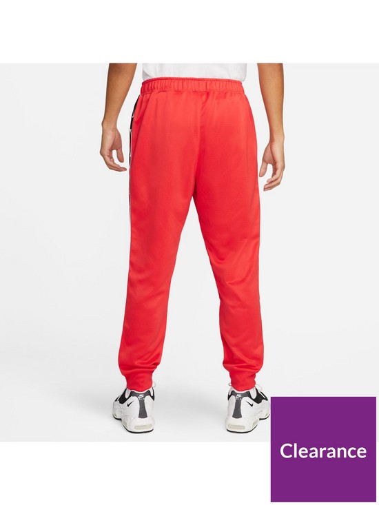 stillFront image of nike-nswnbsprepeat-poly-knit-double-crest-zip-jogger-redblacknbsp