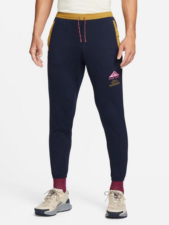 front image of nike-run-trail-mont-blanc-pant-navy