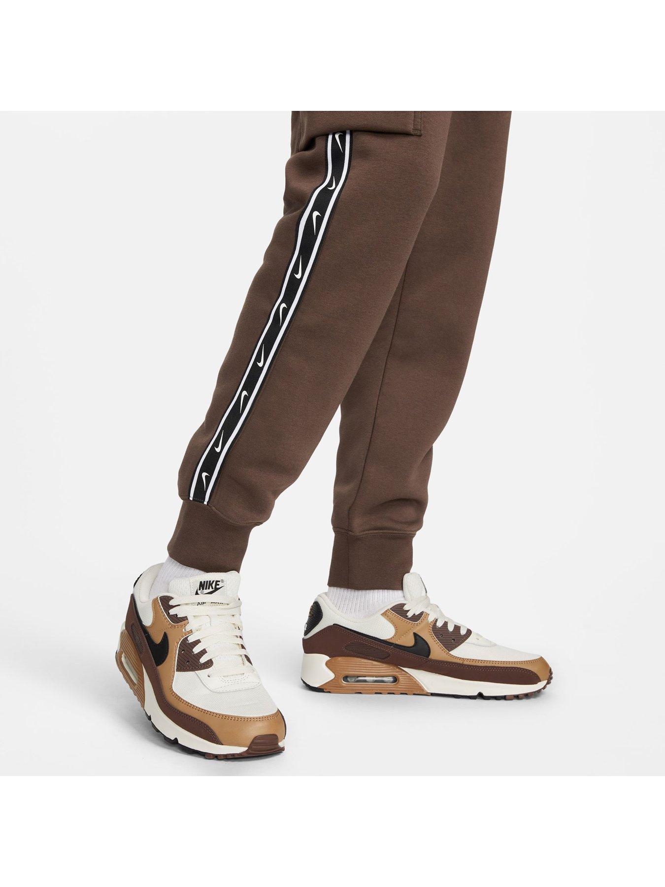  image of nike-nswnbsprepeat-swoosh-fleece-cargo-pant-brownnbsp