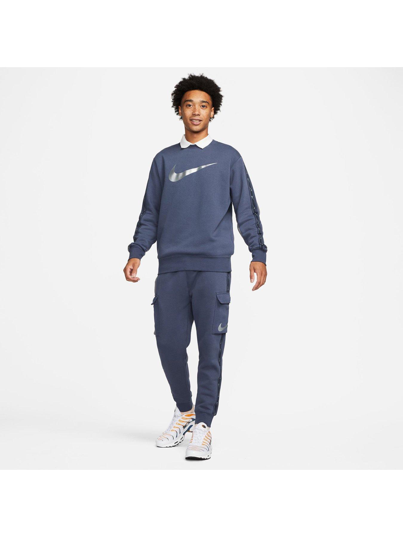  image of nike-nsw-repeat-swoosh-fleece-cargo-pant-bluegreynbsp