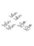  image of joma-jewellery-occasion-earring-box-best-friend-silver-earrings-set-of-3-earrings
