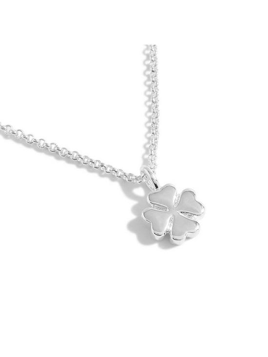stillFront image of joma-jewellery-a-little-luck-silver-necklace-46cm-5cm-extender