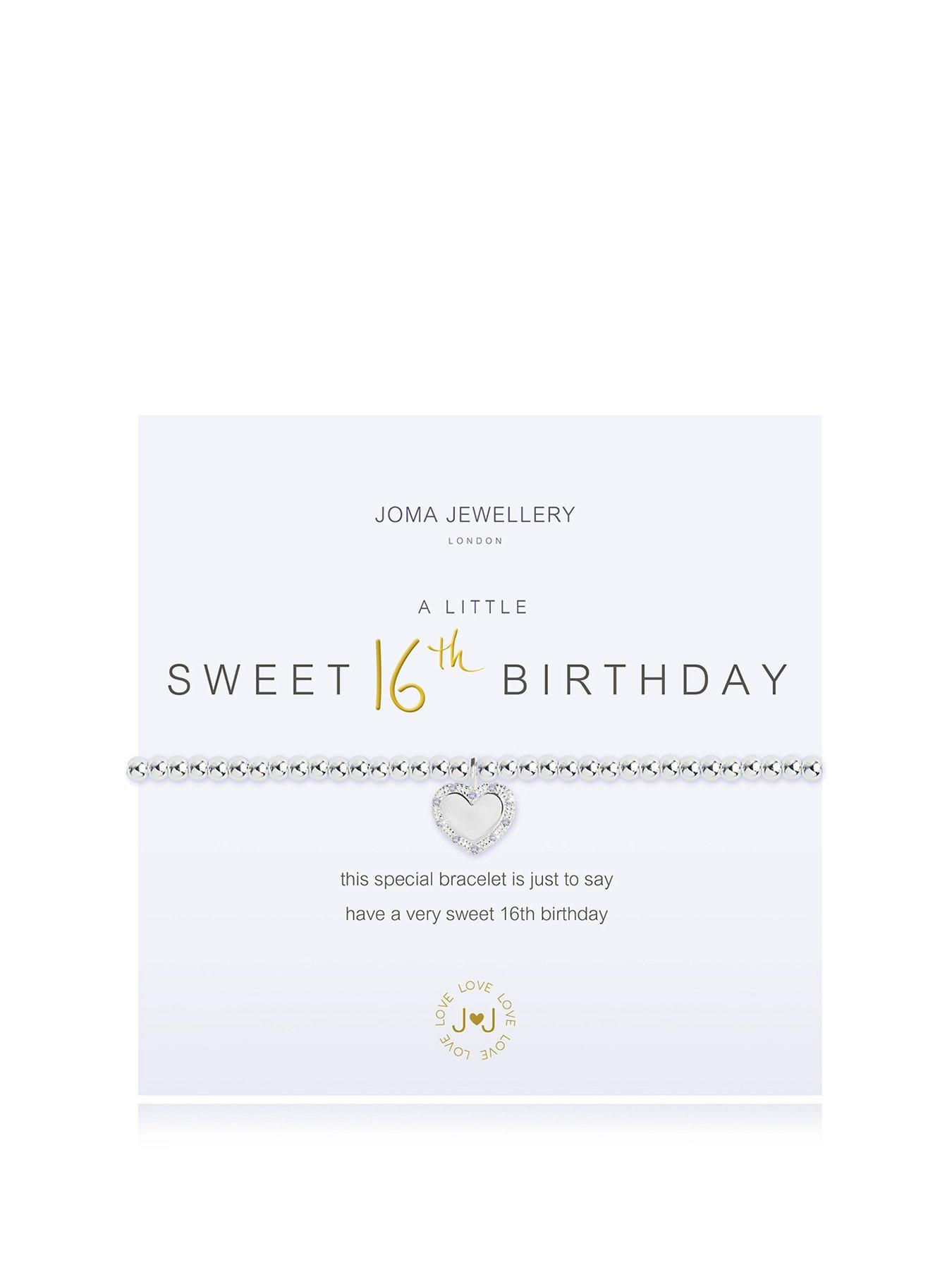  image of joma-jewellery-a-little-sweet-16th-bracelet-in-in-silver-plating