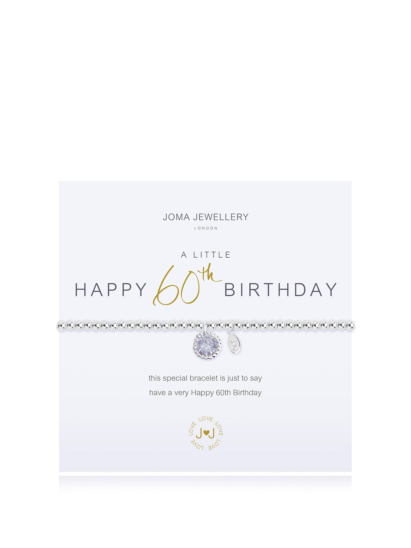 Image 1 of 2 of Joma Jewellery A Little 60th Bracelet In In Silver Plating