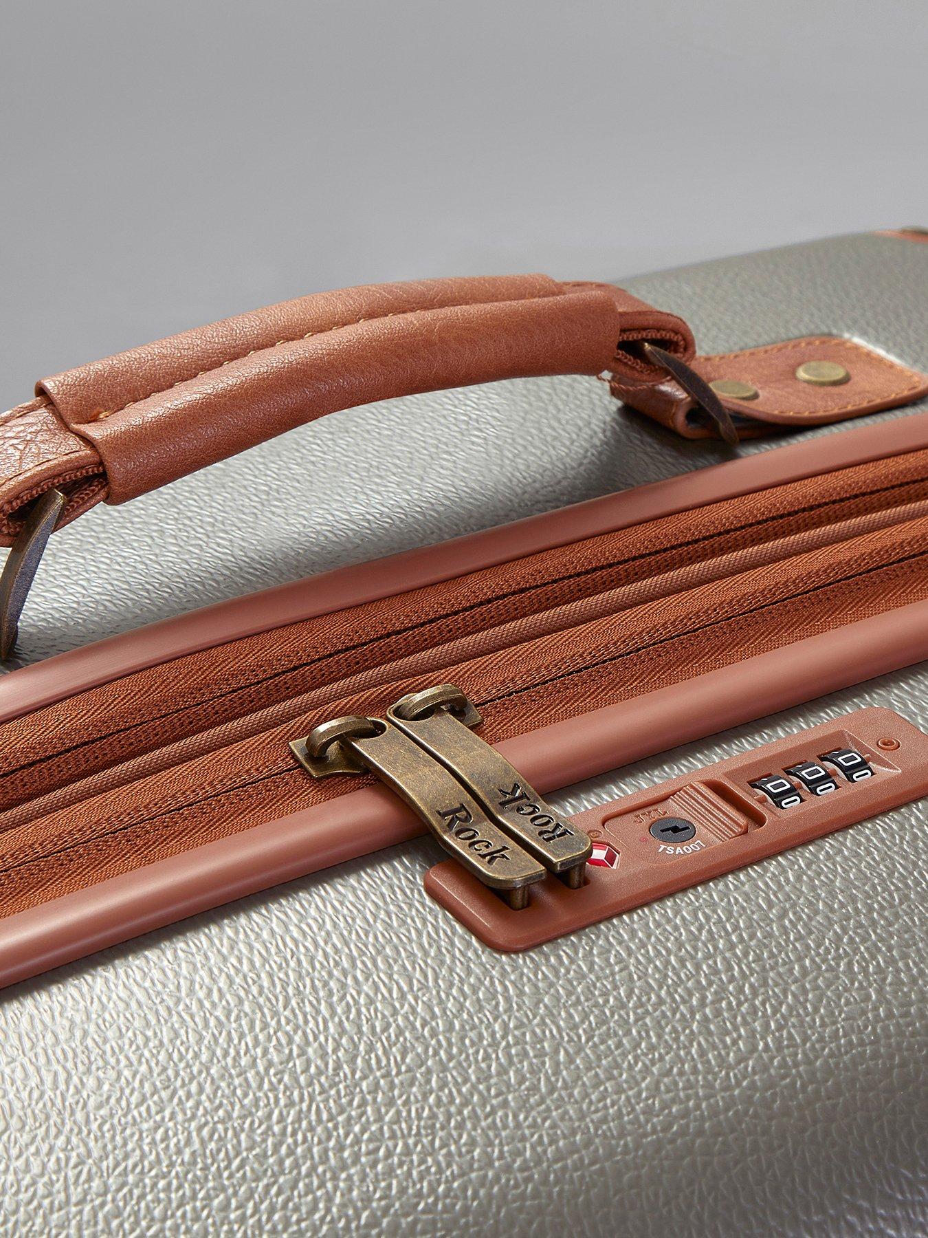  image of rock-luggage-carnaby-8-wheel-hardshell-large-suitcase--platinum