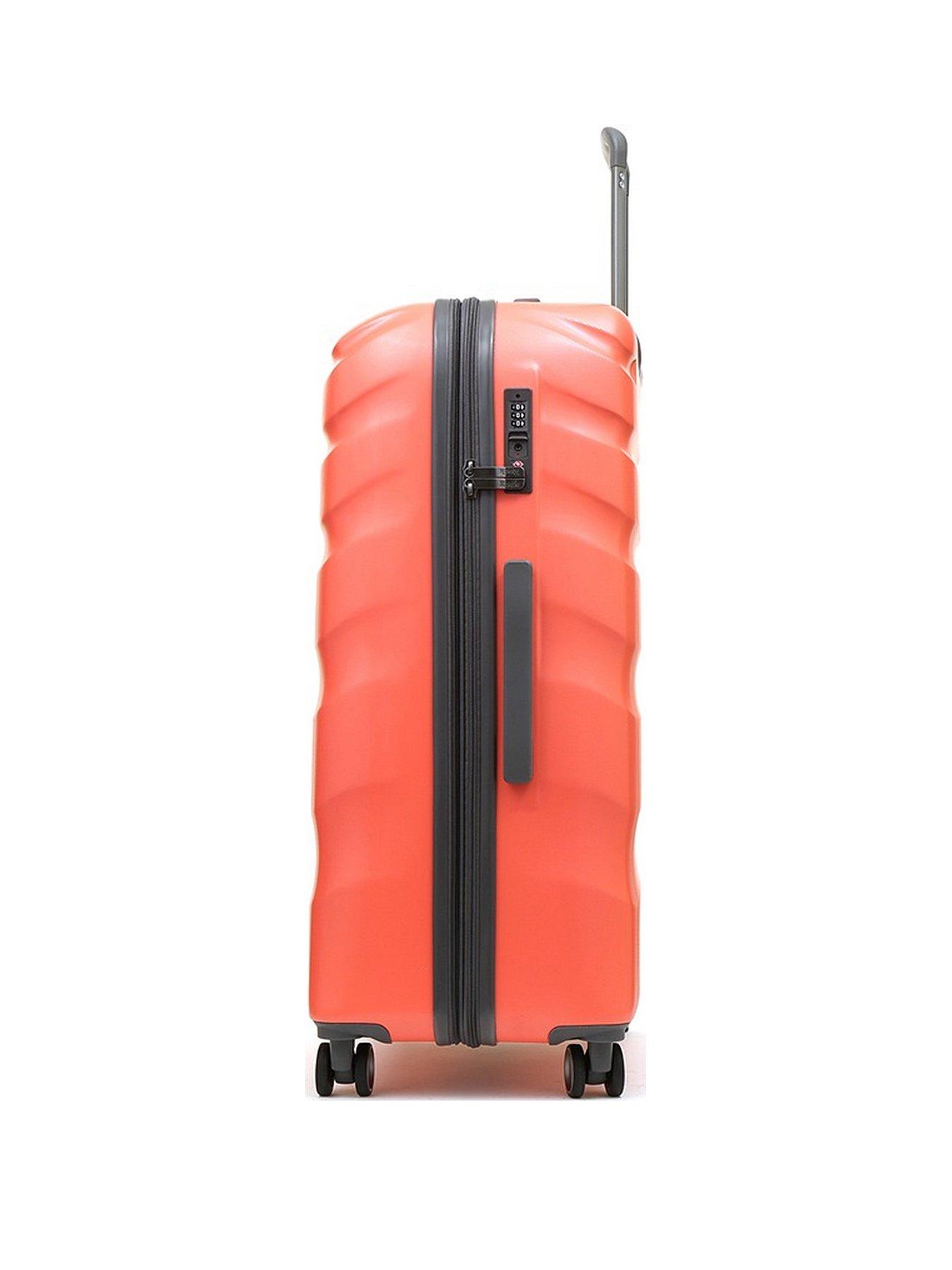  image of rock-luggage-bali-3-piece-set-hardshell-8-wheel-spinner--coral