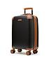  image of rock-luggage-carnaby-8-wheel-hardshell-cabin-suitcase-black