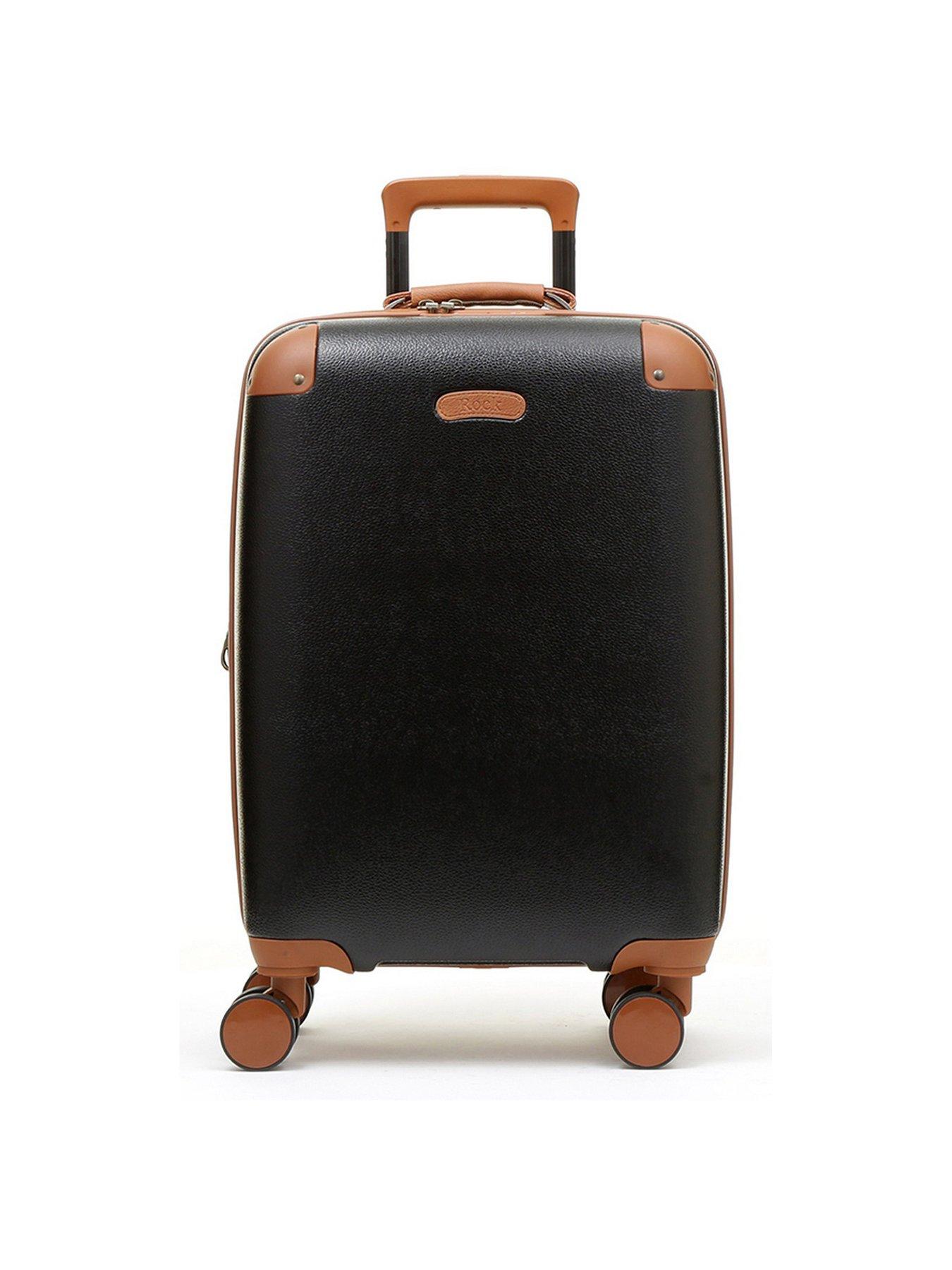 Rock Luggage Carnaby 8 Wheel Hardshell Cabin Suitcase Black