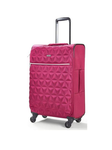rock-luggage-jewel-4-wheel-soft-medium-suitcase-pink