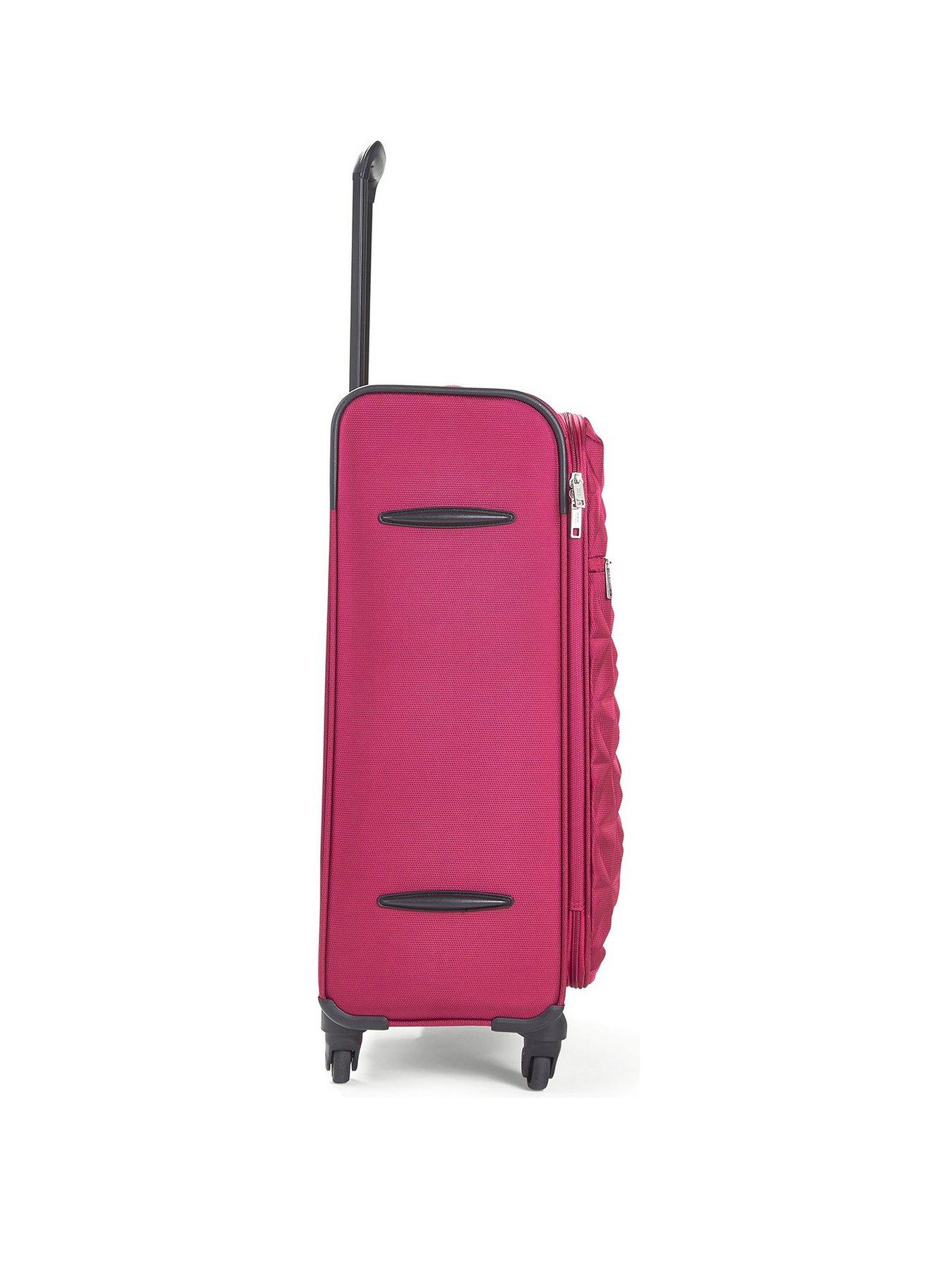 Pink 4 store wheel suitcase