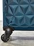  image of rock-luggage-jewel-4-wheel-soft-large-suitcase-blue