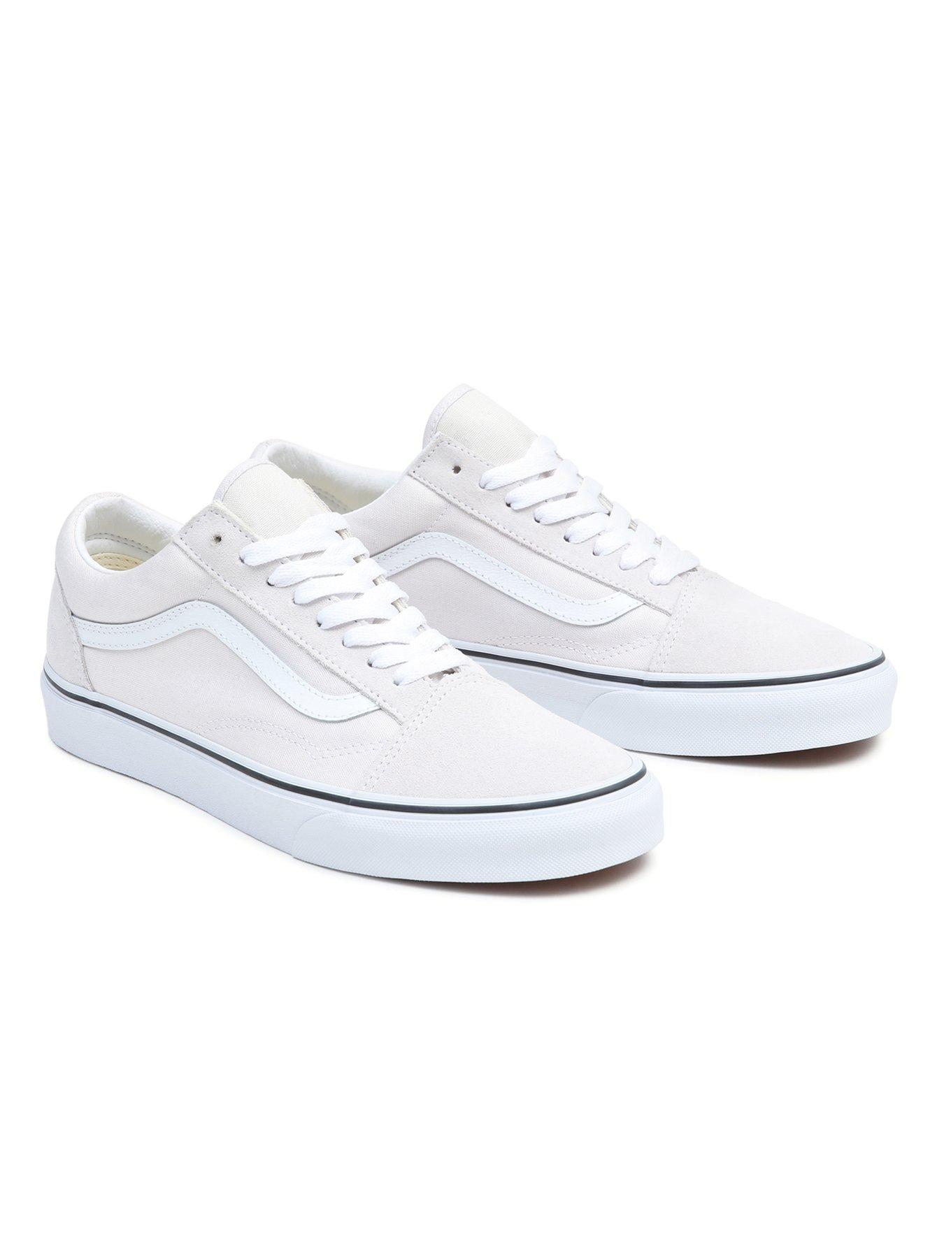 vans old skool cream white