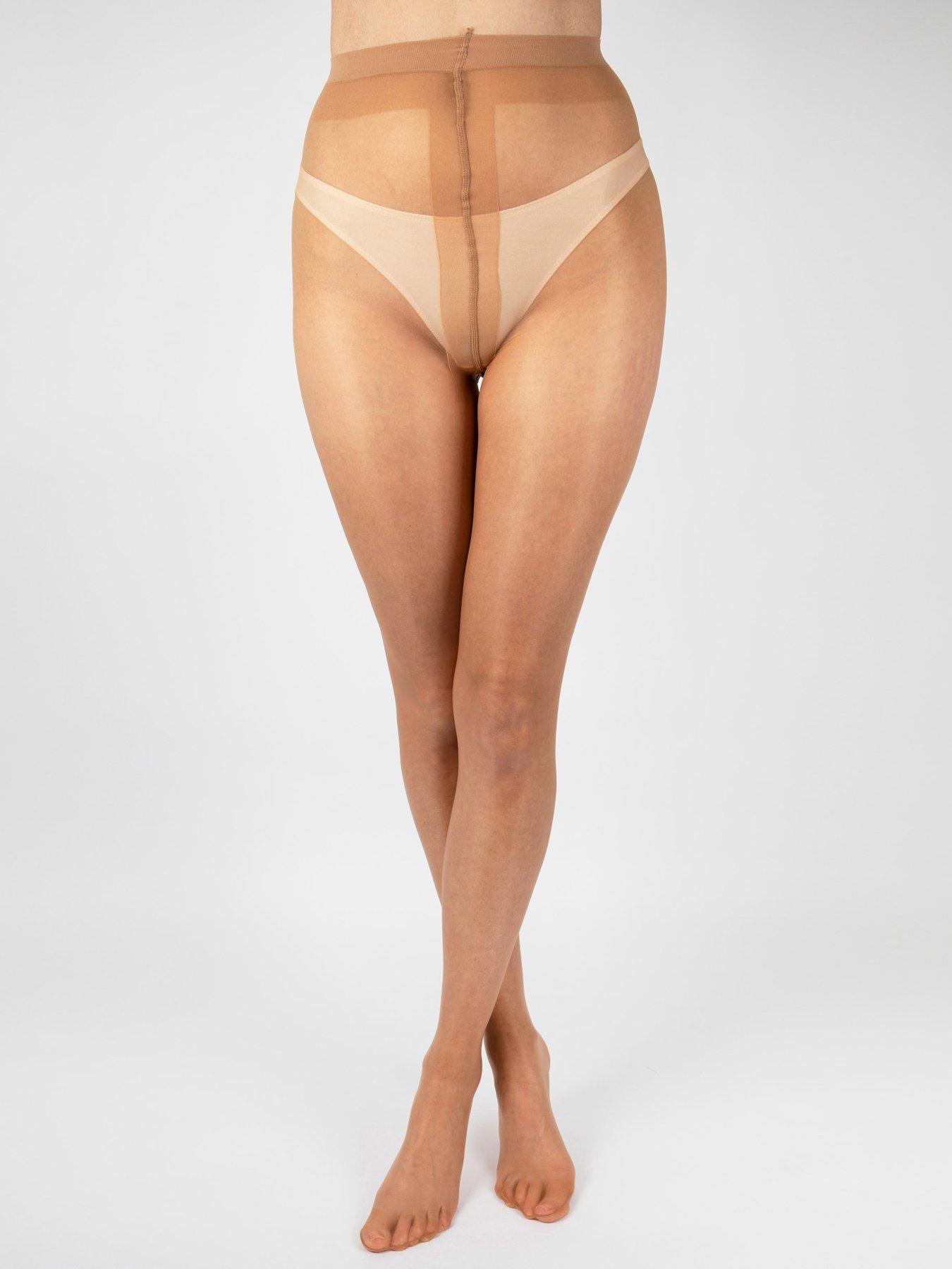 undefined 10 Denier Ultra Shine Tights - Bare Gold