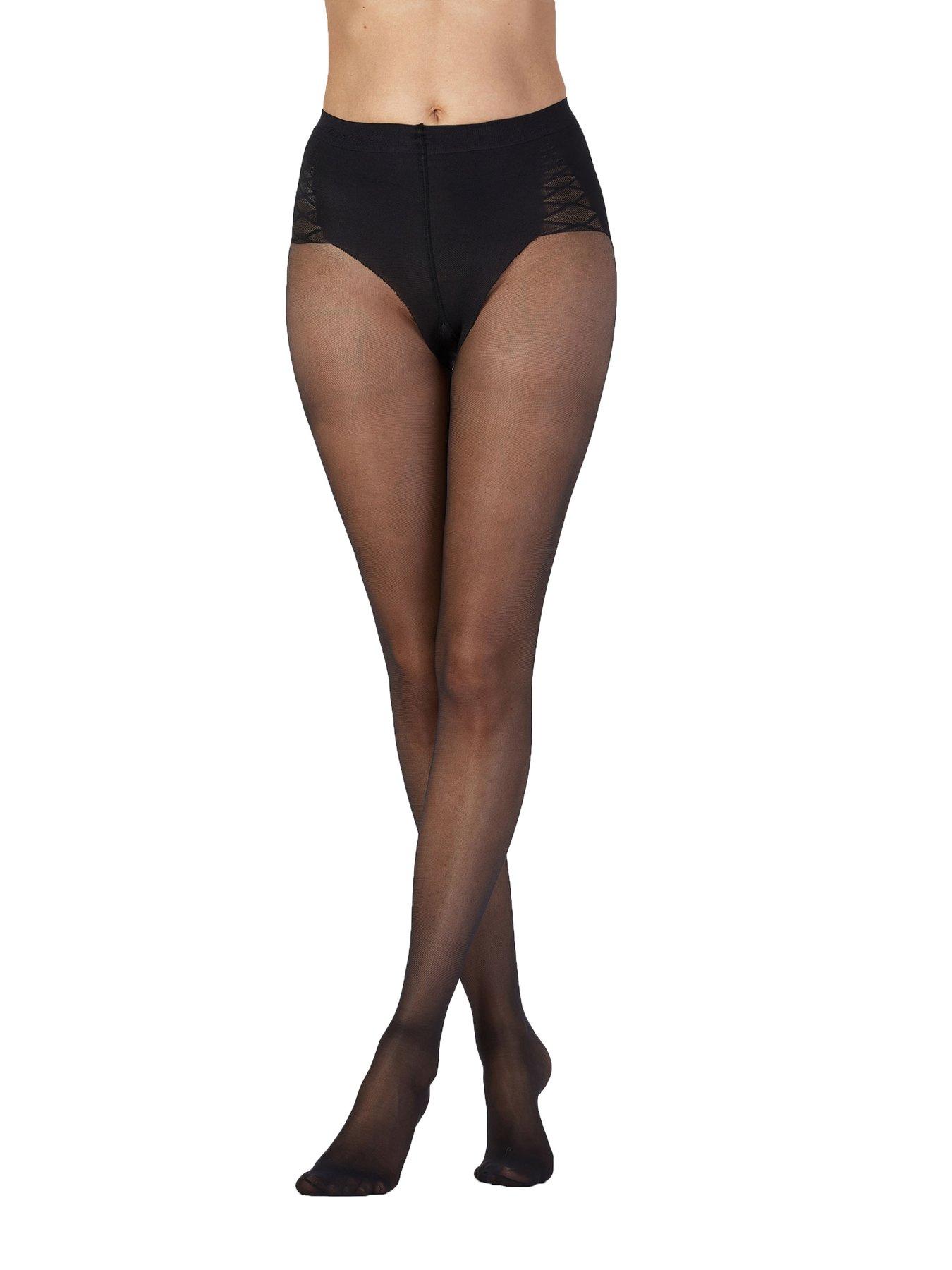 Pretty Polly Pinspot Tights - Black