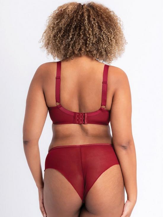 stillFront image of curvy-kate-lifestyle-short-deep-red