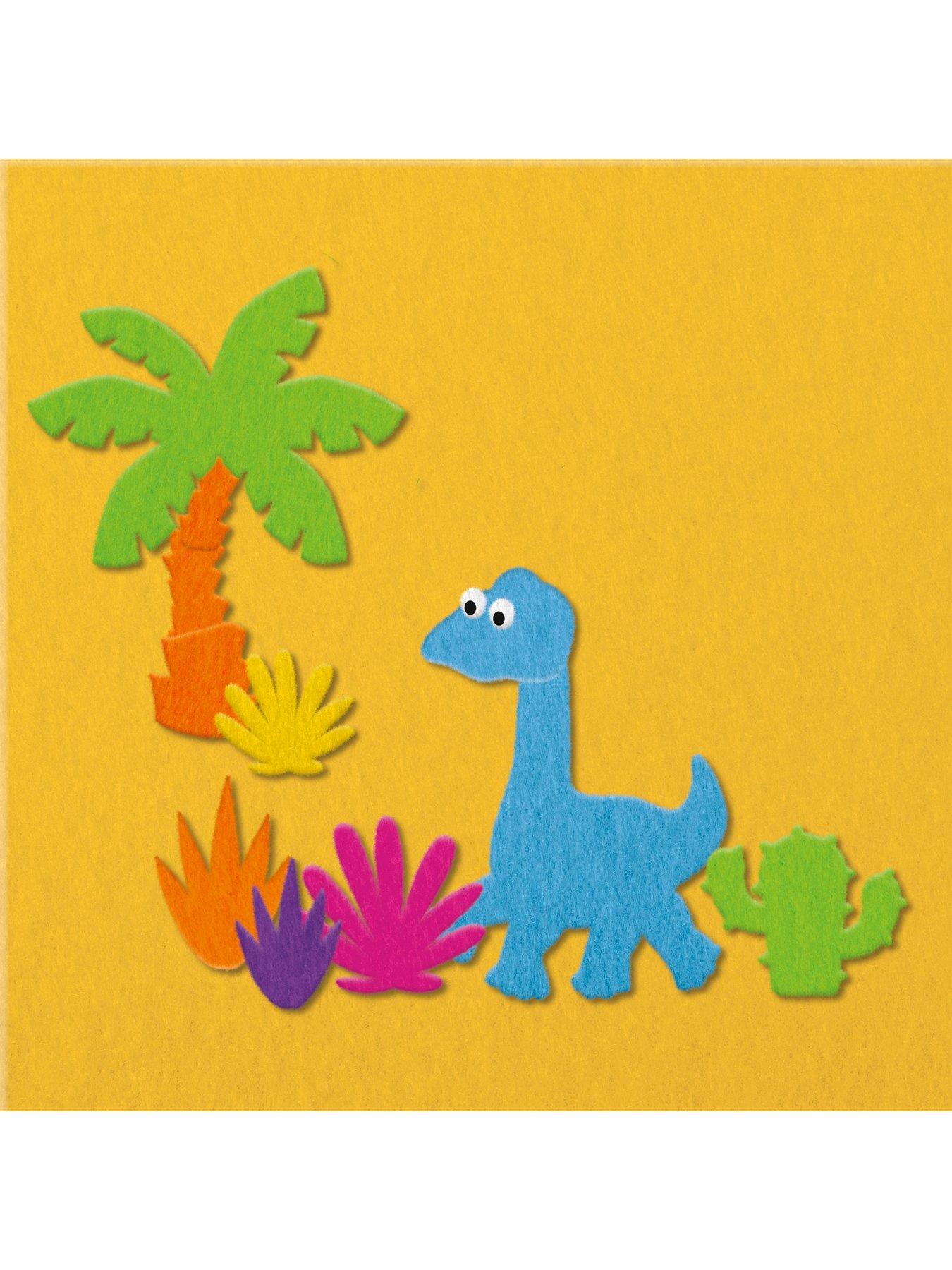  image of john-adams-fuzzy-felt-drawer-set-dinosaur