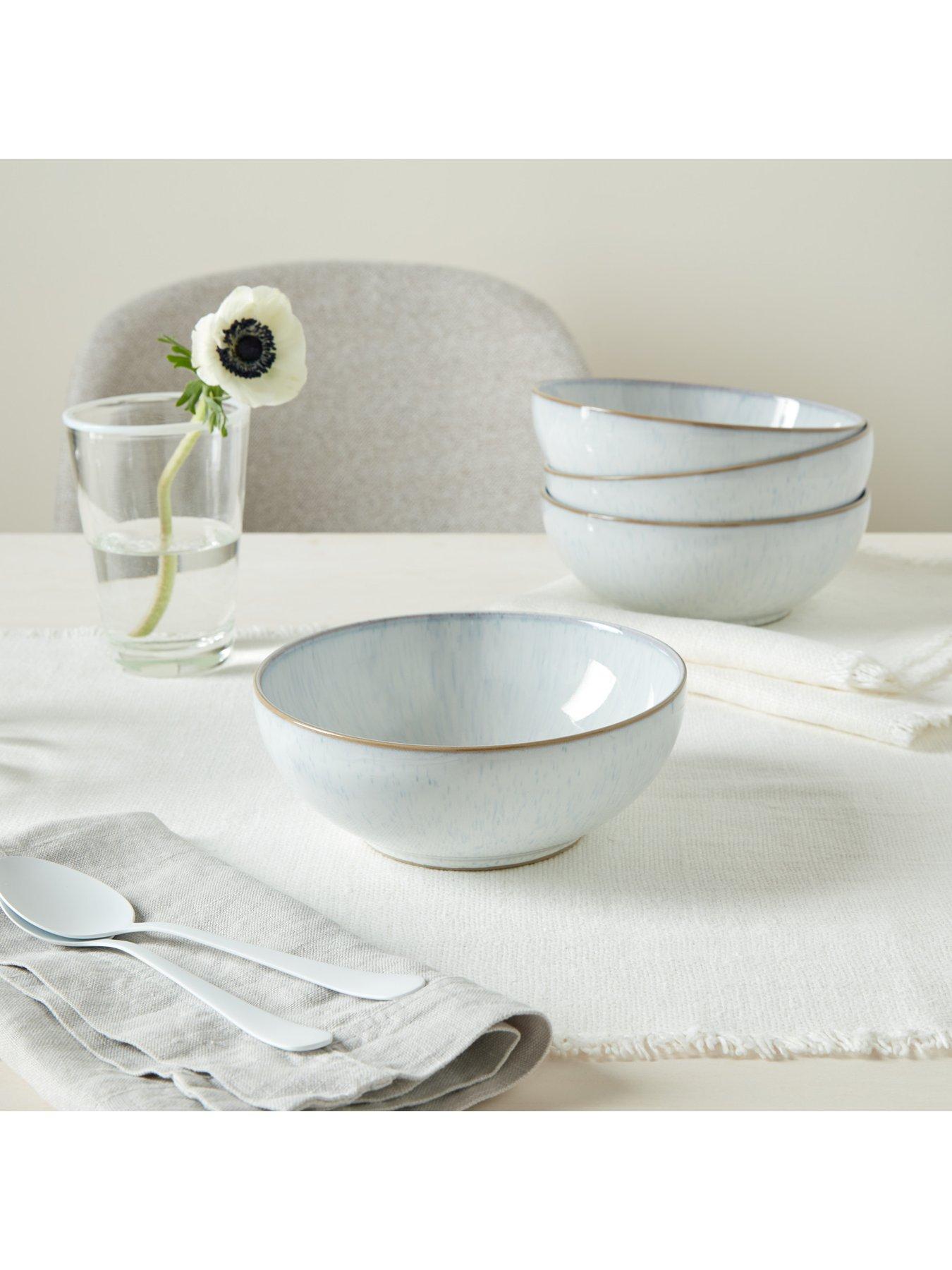 image of denby-white-speckle-12-piece-dinner-set