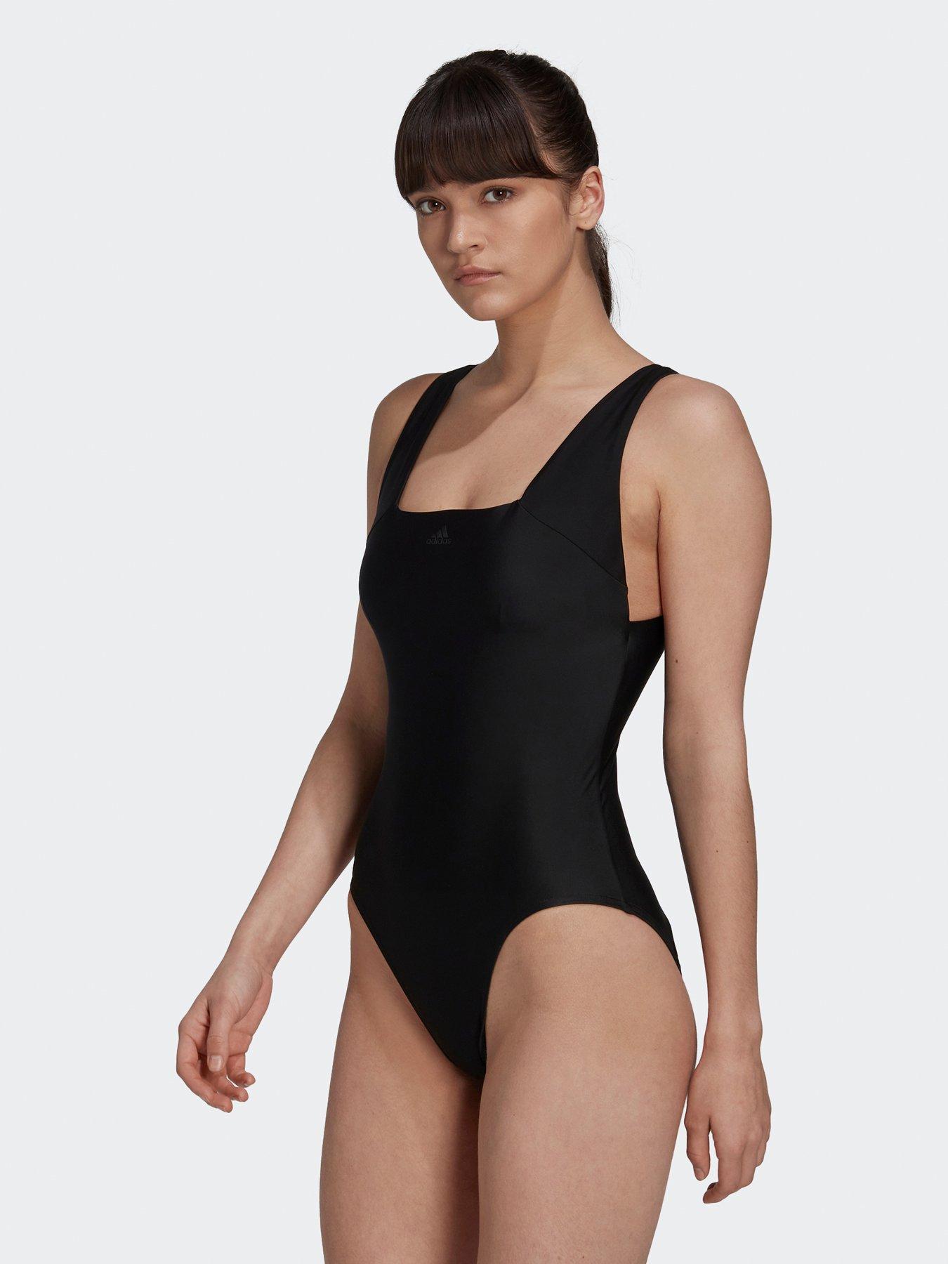 Black adidas swimsuit sale