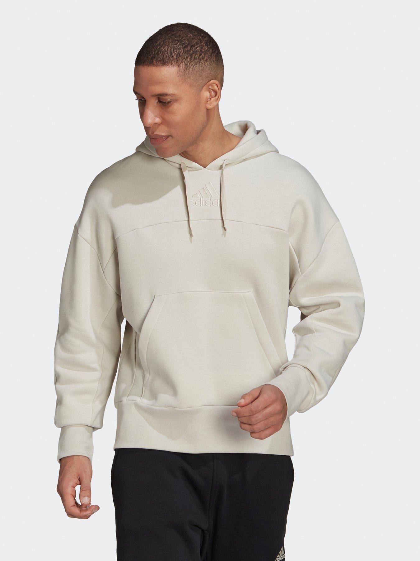 Beige adidas hoodie sale