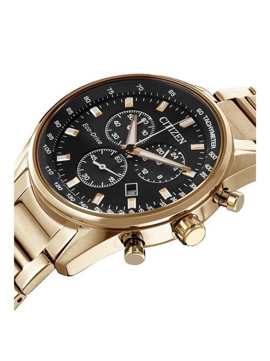 stillFront image of citizen-gents-eco-drive-chronograph-wr100-watch