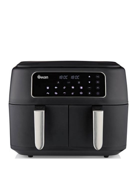 front image of swan-double-draw-airfryer