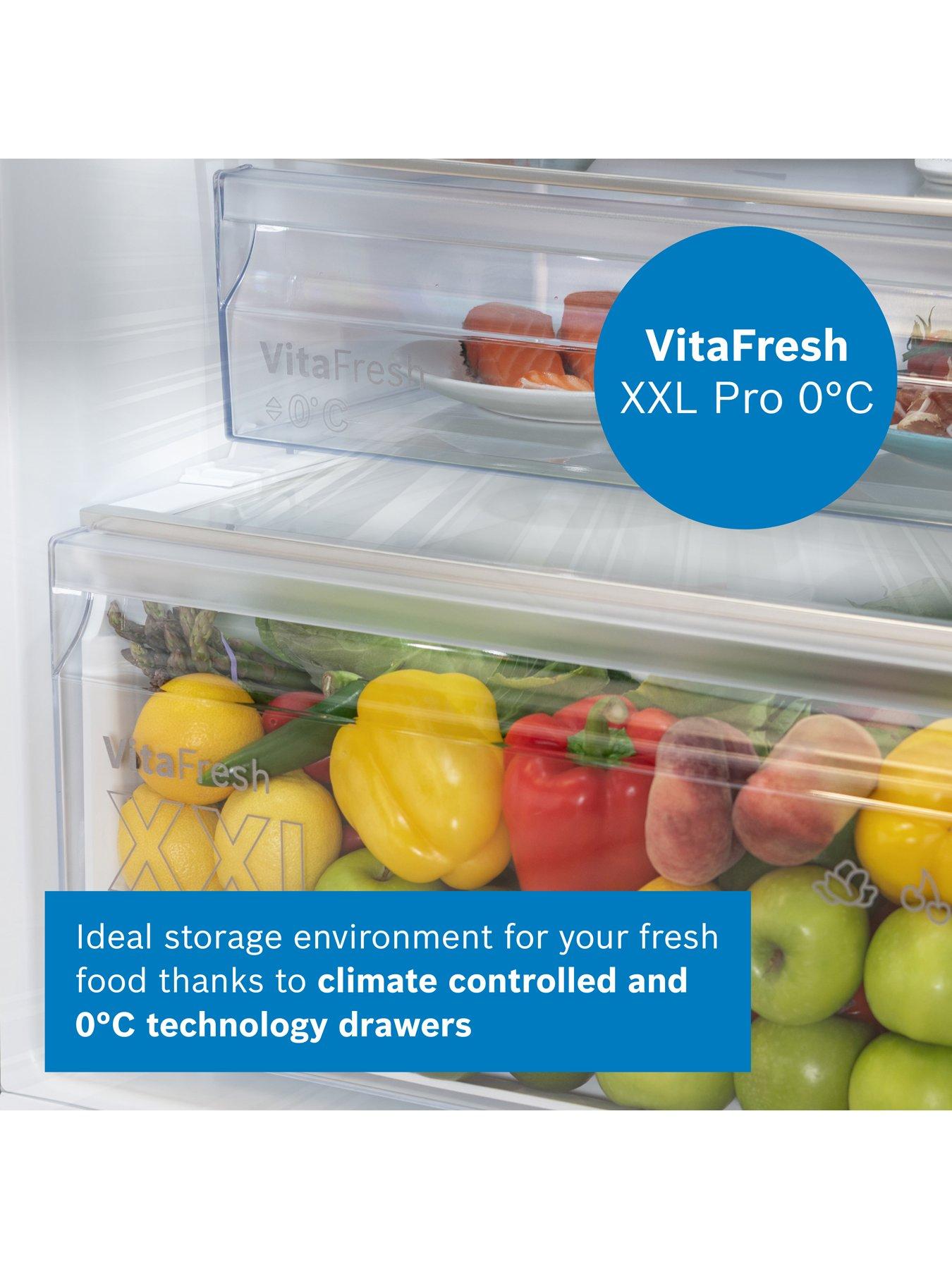  image of bosch-series-4-kgn362ldfg-6040-frost-free-60cm-wide-fridge-freezer-stainless-steel