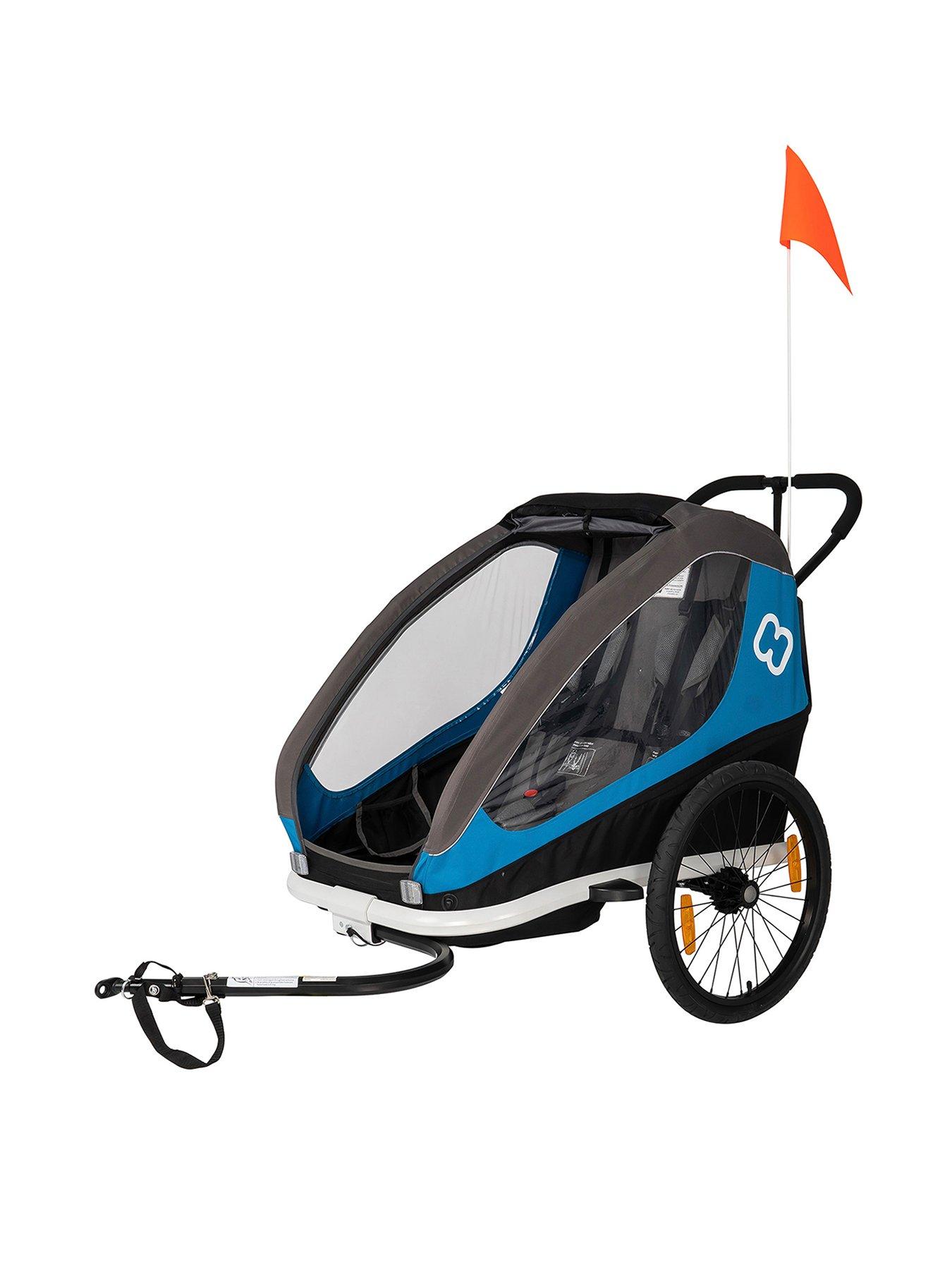  image of hamax-traveller-child-bike-trailer-petrol-bluegrey