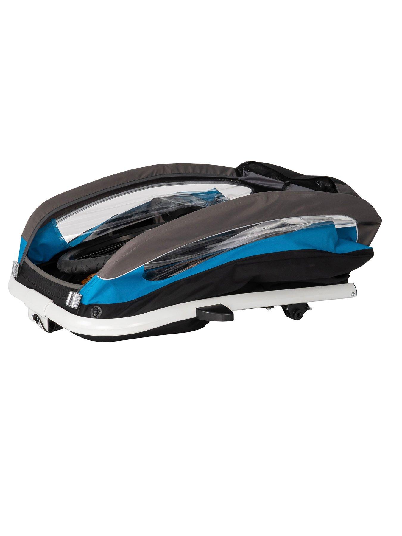  image of hamax-traveller-child-bike-trailer-petrol-bluegrey